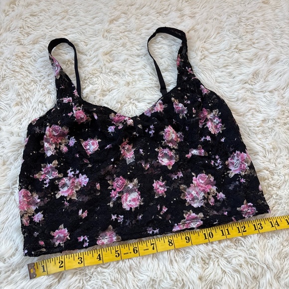 Free People Black and Pink Floral Bandeau - Picture 8 of 10